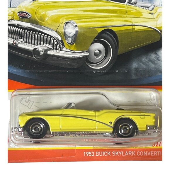 Matchbox 1953 Buick Skylark Convertible Yellow 70 Years 1:64 Diecast Car - Picture 3 of 9